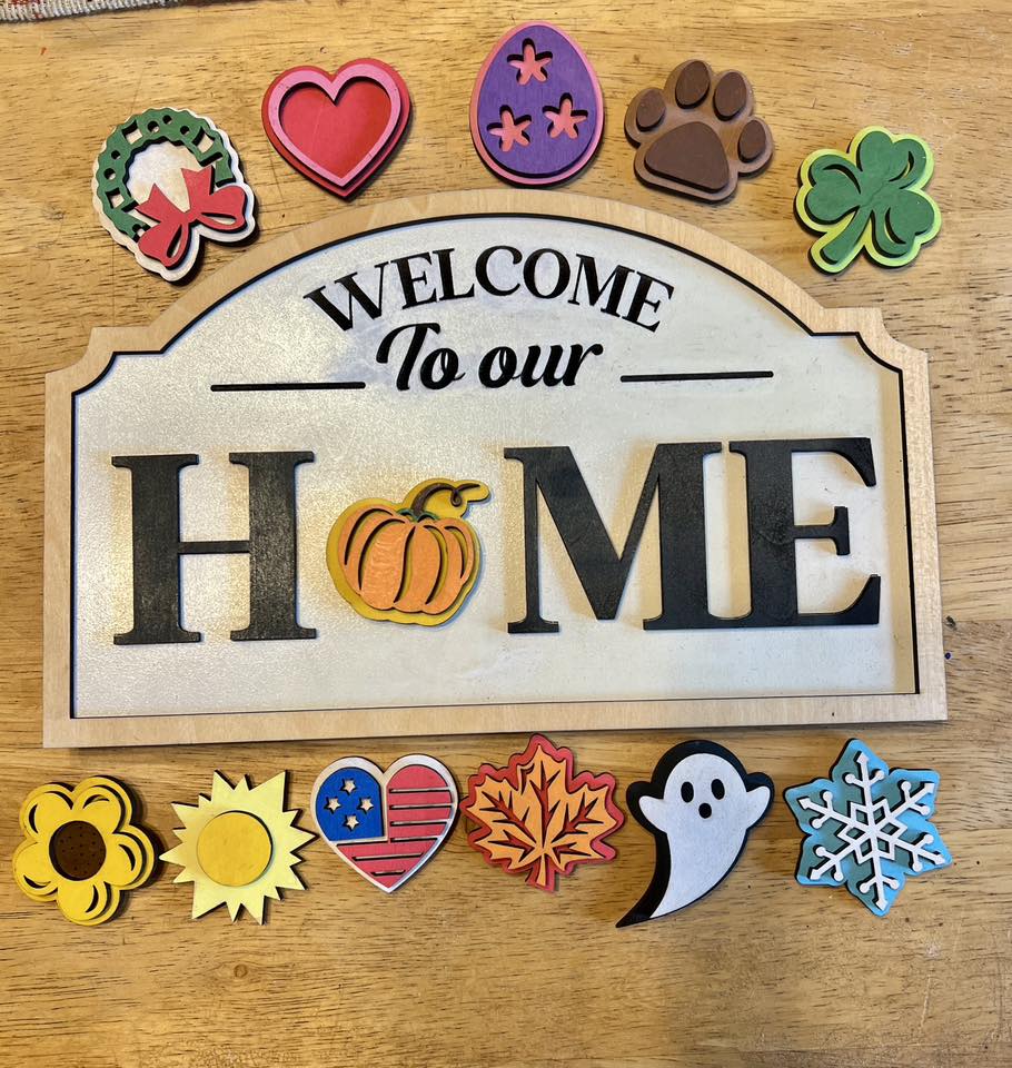 Interchangeable Home Sign