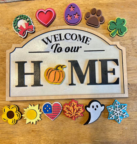 Interchangeable Home Sign