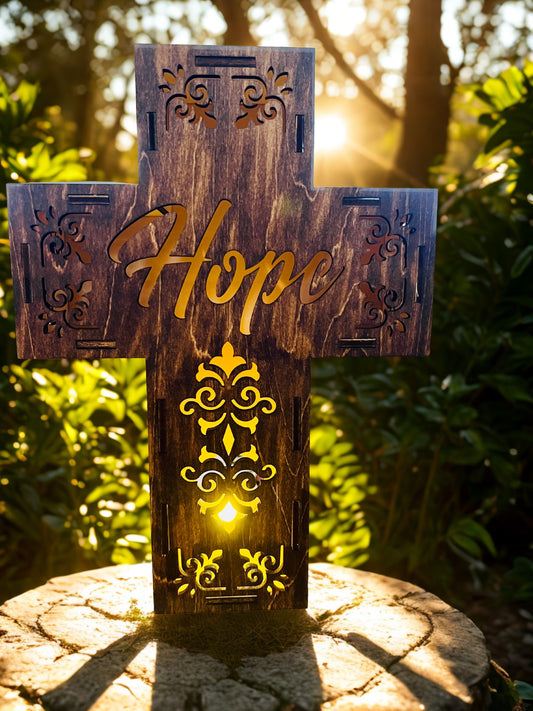 3D Hope Cross Lantern